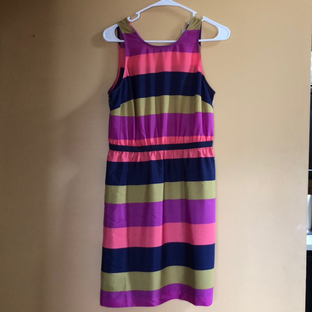 ANN TAYLOR LOFT Multicolored Sleeveless Dress Size Small